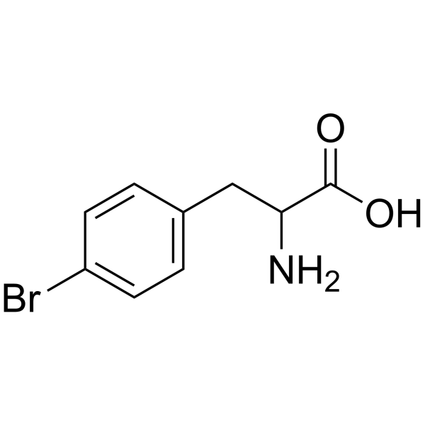 DL-4-溴苯丙氨酸结构式