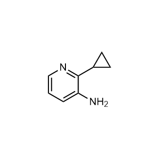 2-环丙基吡啶-3-胺结构式