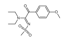 N,N-diethyl-2-(4-methoxyphenyl)-N'-(methylsulfonyl)-2-oxoacetimidamide Structure