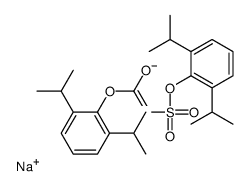 sodium,[2,6-di(propan-2-yl)phenoxy]carbonyl-[2,6-di(propan-2-yl)phenoxy]sulfonylazanide结构式