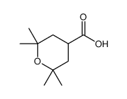 2,2,6,6-tetramethyltetrahydro-2H-pyran-4-carboxylic acid Structure