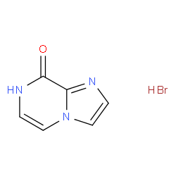 咪唑并[1,2-A]吡嗪-8-(7H)-酮氢溴酸盐结构式