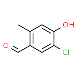 5-氯-4-羟基-2-甲基苯甲醛结构式