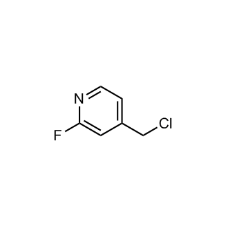 4-(氯甲基)-2-氟吡啶结构式