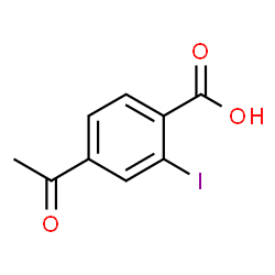 4-乙酰基-2-碘苯甲酸结构式