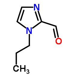 1H-Imidazole-2-carboxaldehyde,1-propyl-(9CI) structure