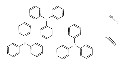 三(三苯基膦)羰基氢氯化钌(II)结构式
