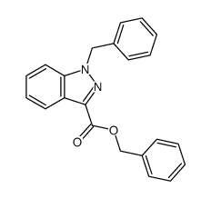 1-苄基-1H-吲唑-3-甲酸苄酯结构式