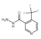 4-(三氟甲基)吡啶-3-碳酸肼结构式