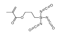 3-triisocyanatosilylpropyl 2-methylprop-2-enoate结构式