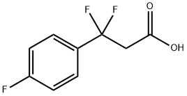 3,3-Difluoro-3-(4-fluoro-phenyl)-propionic acid Structure