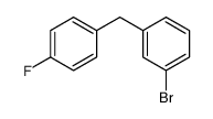 1-bromo-3-[(4-fluorophenyl)methyl]benzene结构式