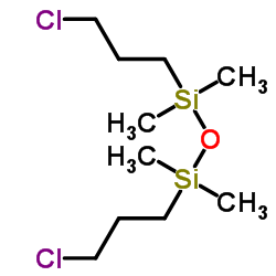 1,3-bis-(Chloropropyl)tetramethyldisiloxane structure