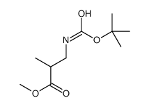 3-((叔丁氧羰基)氨基)-2-甲基丙酸甲酯结构式