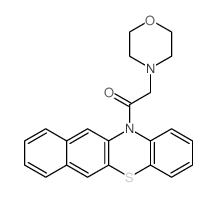 1-benzo[b]phenothiazin-12-yl-2-morpholin-4-ylethanone Structure