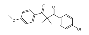 1-(4-chlorophenyl)-3-(4-methoxyphenyl)-2,2-dimethyl-propane-1,3-dione结构式