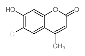 6-氯-7-羟基-4-甲基香豆素结构式