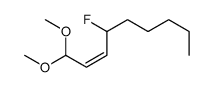 4-fluoro-1,1-dimethoxynon-2-ene结构式