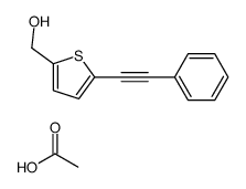 acetic acid,[5-(2-phenylethynyl)thiophen-2-yl]methanol结构式