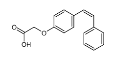 2-[4-(2-phenylethenyl)phenoxy]acetic acid结构式
