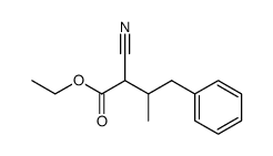 2-cyano-3-methyl-4-phenyl-butyric acid ethyl ester Structure