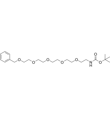 Benzyl-PEG5-NHBoc结构式