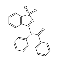 3-(Benzoylphenylamino)-1,2-benzisothiazole 1,1-dioxide结构式