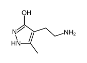 4-(2-氨基乙基)-5-甲基-1H-吡唑-3(2H)-酮结构式