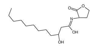 3-HYDROXY-N-((S)-2-OXOTETRAHYDROFURAN-3-YL)DODECANAMIDE Structure
