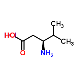 (3R)-3-氨基-4- 甲基戊酸盐酸盐结构式