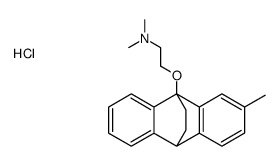 Ethylamine, N,N-dimethyl-2-(2-methyl-9,10-ethanoanthracen-9(10H)-yloxy)-, hydrochloride Structure