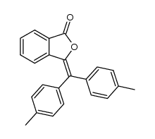 3-(di-p-tolylmethylene)isobenzofuran-1(3H)-one结构式