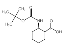 (1R,2R)-Boc-aminocyclohexane carboxylic acid Structure