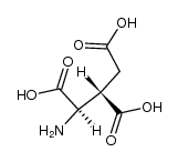 (1R,2S)-1-amino-propane-1,2,3-tricarboxylic acid结构式
