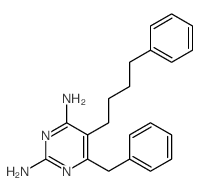 2,4-Pyrimidinediamine,5-(4-phenylbutyl)-6-(phenylmethyl)-结构式