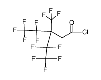 4,4,5,5,5-pentafluoro-3-pentafluoroethyl-3-trifluoromethylpentanoyl chloride结构式