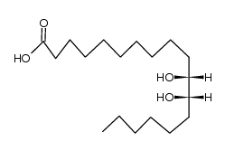(+/-)-erythro-11,12-dihydroxy-octadecanoic acid结构式