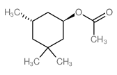 Cyclohexanol,3,3,5-trimethyl-, 1-acetate, (1R,5S)-rel- Structure