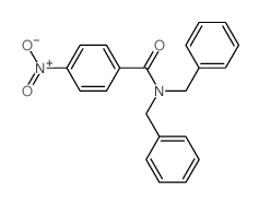 Benzamide,4-nitro-N,N-bis(phenylmethyl)- Structure