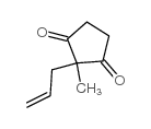 2-烯丙基-2-甲基-1,3-环戊二酮结构式