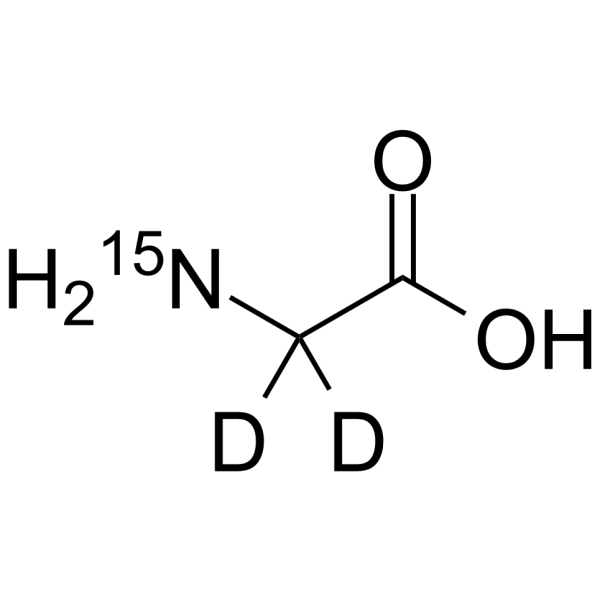 甘氨酸 d2,15N结构式