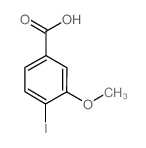4-碘-3-甲氧基苯甲酸结构式