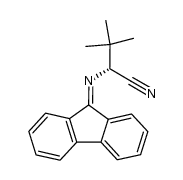 2-(9-fluorenylideneamino)-3,3-dimethylbutyronitrile结构式