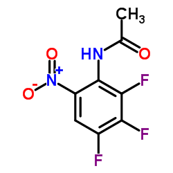 N-(2,3,4-Trifluoro-6-nitro-phenyl)-acetamide结构式