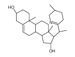 16,28-Secosolanida-5,22(28)-diene-3β,16α-diol structure