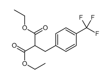 diethyl 2-[[4-(trifluoromethyl)phenyl]methyl]propanedioate结构式