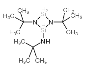 1,3-二叔丁基-2-(叔丁基氨基)-1,3-二氮杂-2,4-二硅杂环丁烯结构式
