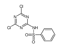 N-(4,6-dichloro-1,3,5-triazin-2-yl)benzenesulphonamide结构式