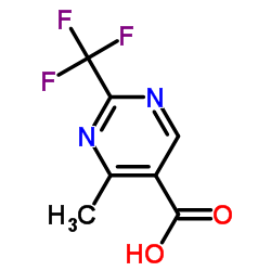 4-Methyl-2-trifluoromethyl-pyrimidine-5-carboxylic acid Structure