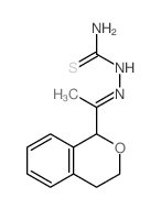 Hydrazinecarbothioamide,2-[1-(3,4-dihydro-1H-2-benzopyran-1-yl)ethylidene]- Structure